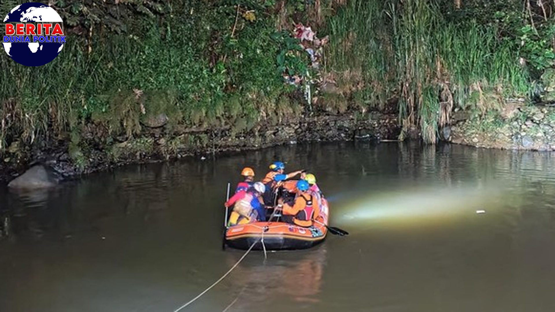 2 Pelajar Tewas Berpelukan Baru Sungai Cisadane