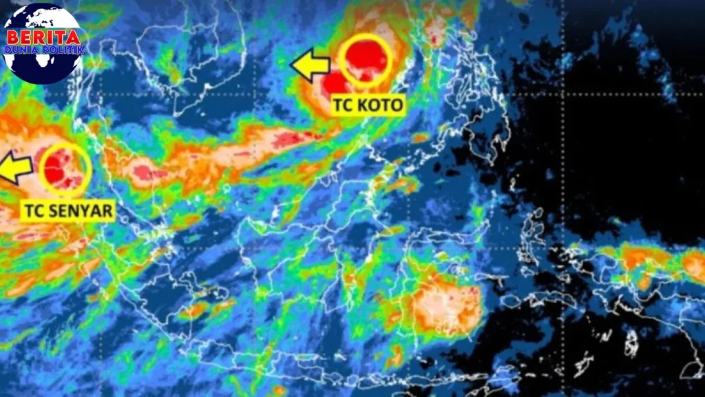 Gawat 2 Siklon Aktif Ancam Aceh-Sumut-Sumbar-Riau!