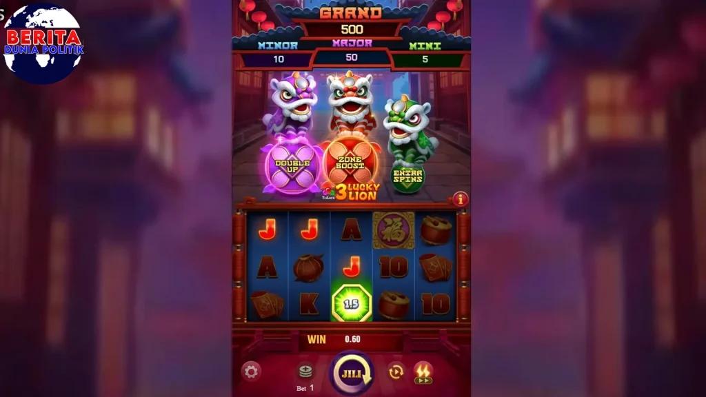 3 Lucky Lion Cari Tau Situs Slot Terbaru Paling Gacor!