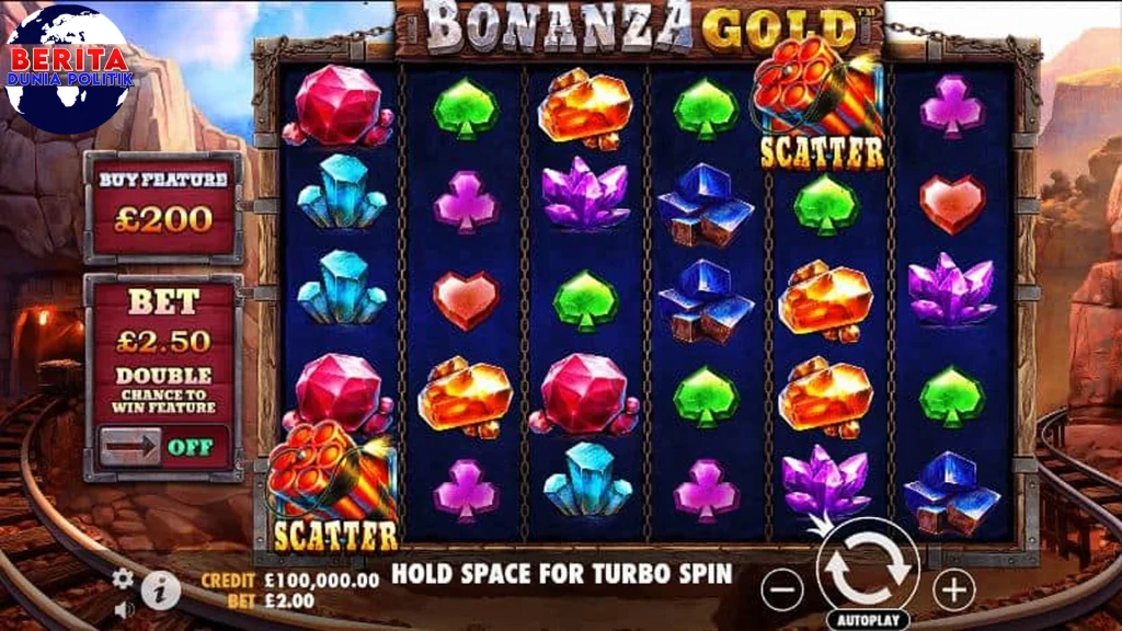 Bonanza Gold Tema Permata 1200 Efek Baru